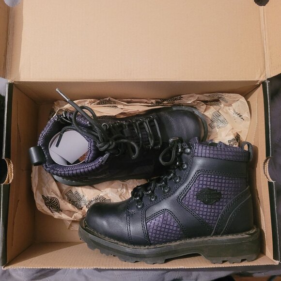 NIB Harley Davidson Women's Leather Riding Boots, 6.5 - Picture 11 of 14